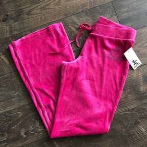 Juicy Couture Velour Royal Crest Del Rey Pants